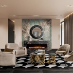 Журнальный столик KOI от BRABBU, дизайн Boca do Lobo