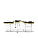 Журнальный столик Monet XL Nero Marquina от KOKET, дизайн Boca do Lobo