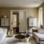 Журнальный столик Tears Polished Brass от KOKET, дизайн Boca do Lobo