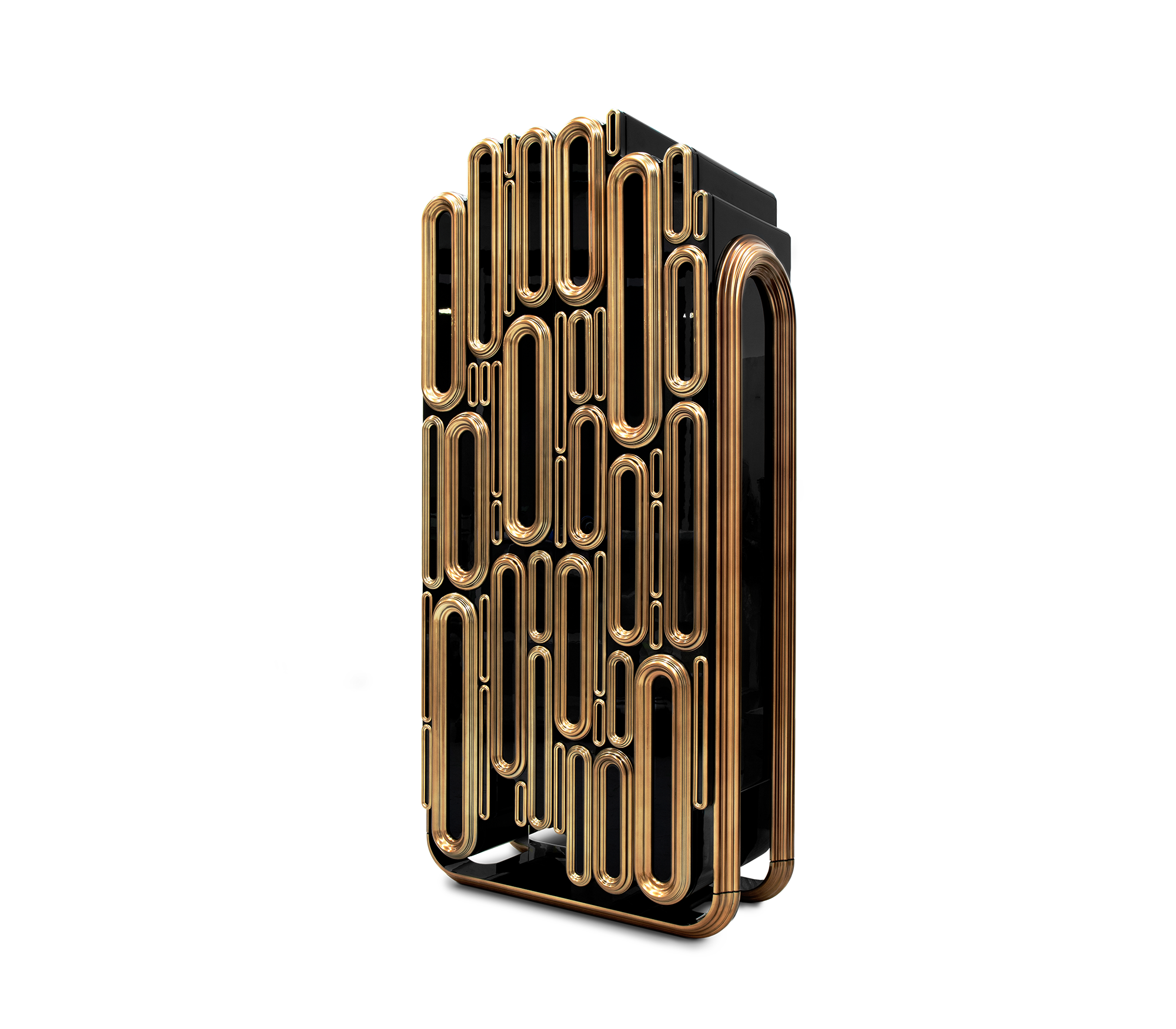 Шкаф OBLONG GOLD CABINET, дизайн Boca do Lobo