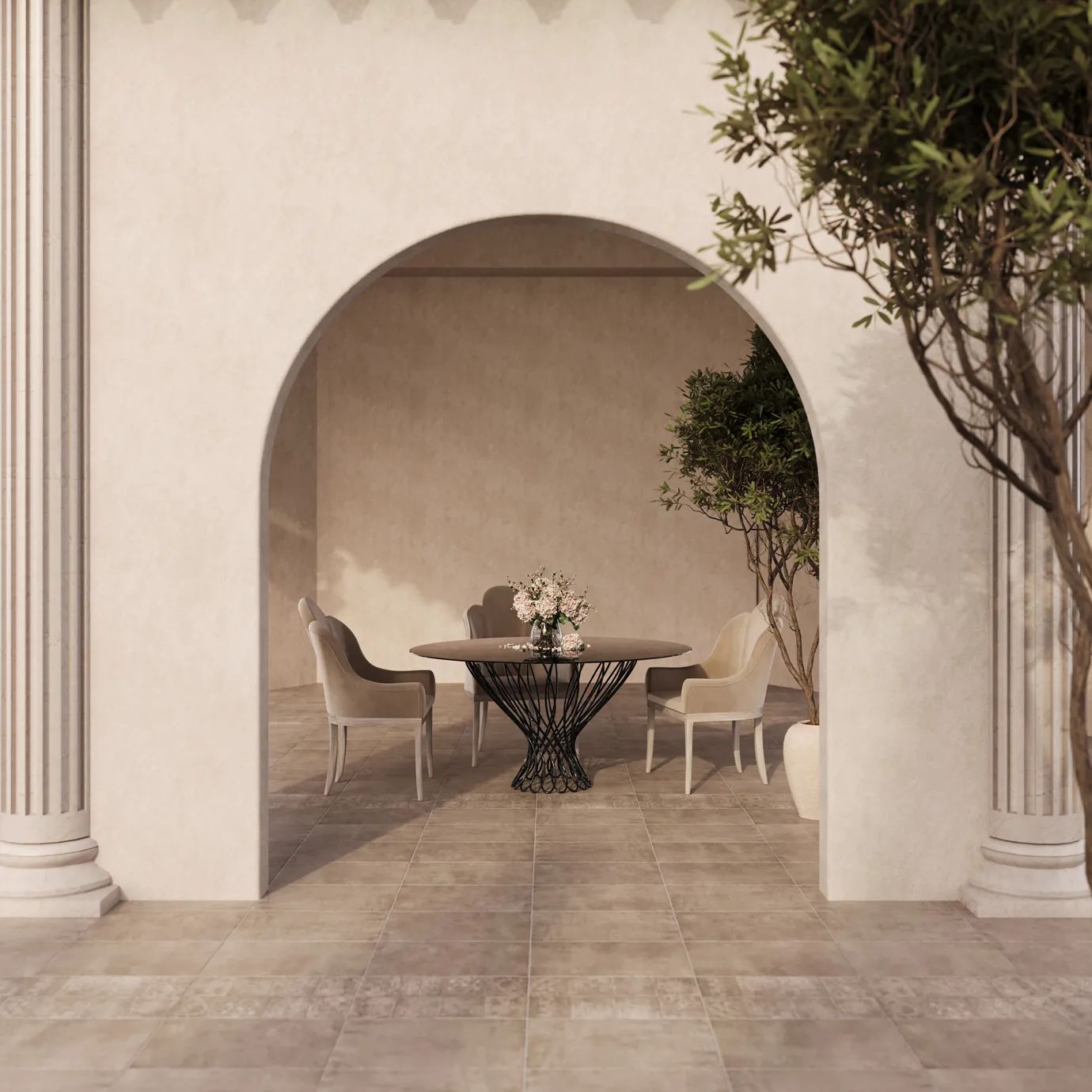 Стол Allure от KOKET, дизайн Boca do Lobo