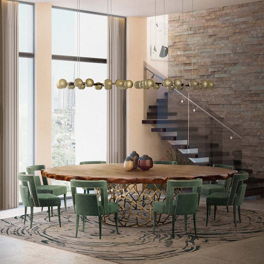 Стол обеденный APIS II от BRABBU, дизайн Boca do Lobo