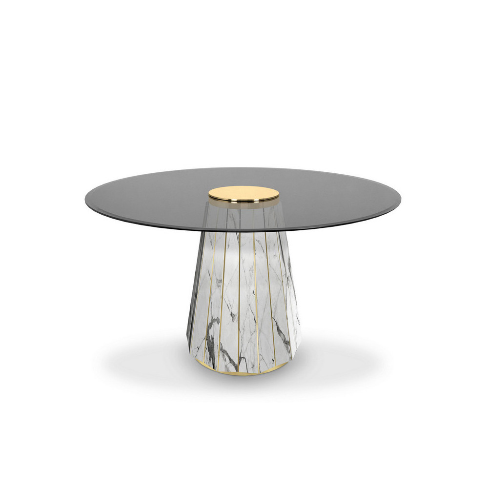 Стол обеденный Darian Marble от LUXXU, дизайн Boca do Lobo