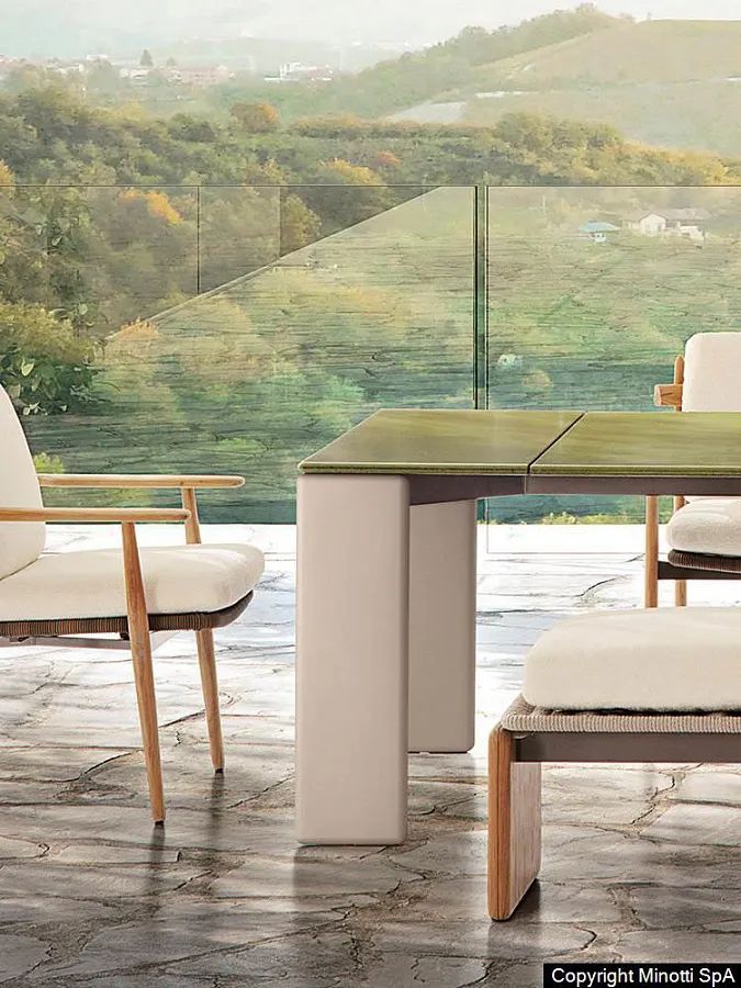 Стол Drake Dining Outdoor, дизайн Minotti