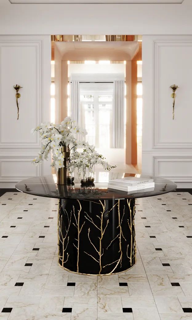 Стол Enchanted Glass от KOKET, дизайн Boca do Lobo