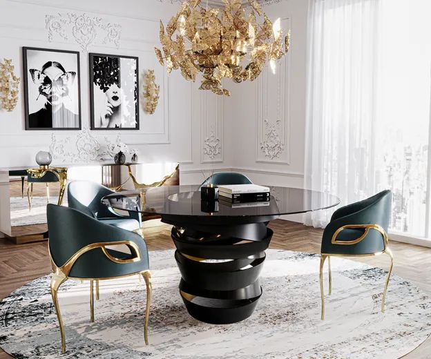 Стол Intuition от KOKET, дизайн Boca do Lobo