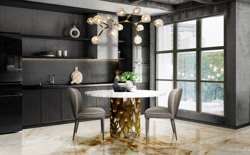 Стол обеденный KOI от BRABBU, дизайн Boca do Lobo