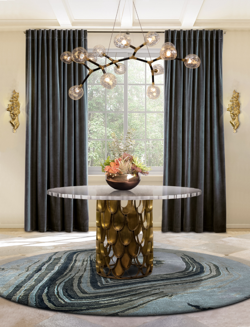 Стол обеденный KOI от BRABBU, дизайн Boca do Lobo