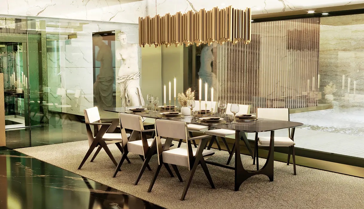 Стол обеденный Alberto от ESSENTIAL HOME, дизайн Boca do Lobo