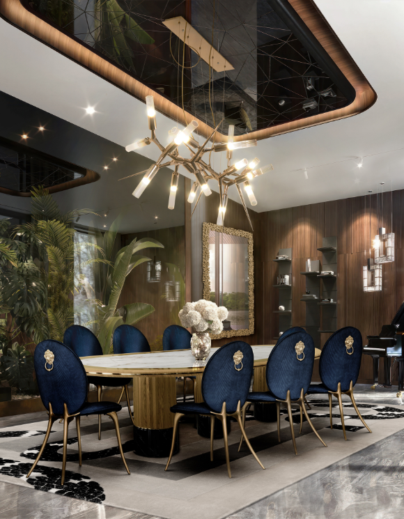 Стол обеденный ANJELICA OVAL от COVET HOUSE, дизайн Boca do Lobo