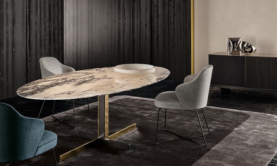 Стол обеденный Catlin, дизайн Minotti