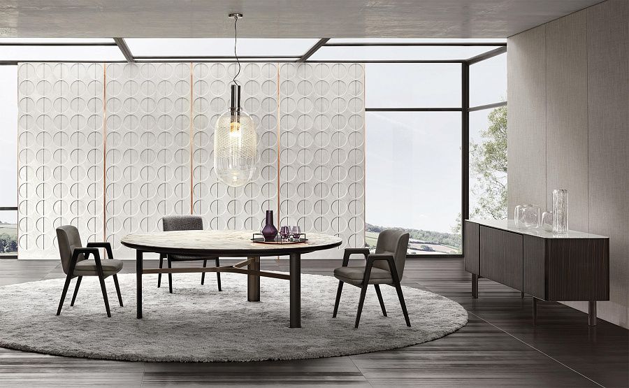 Стол обеденный Dan, дизайн Minotti