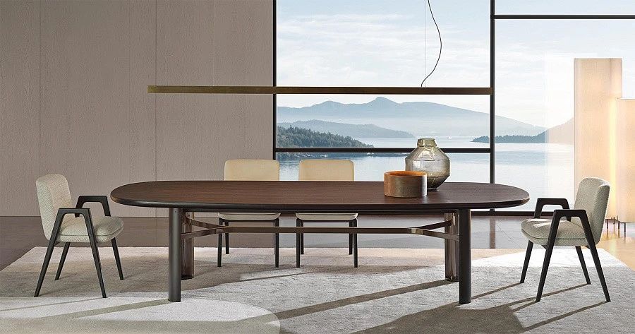 Стол обеденный Dan, дизайн Minotti