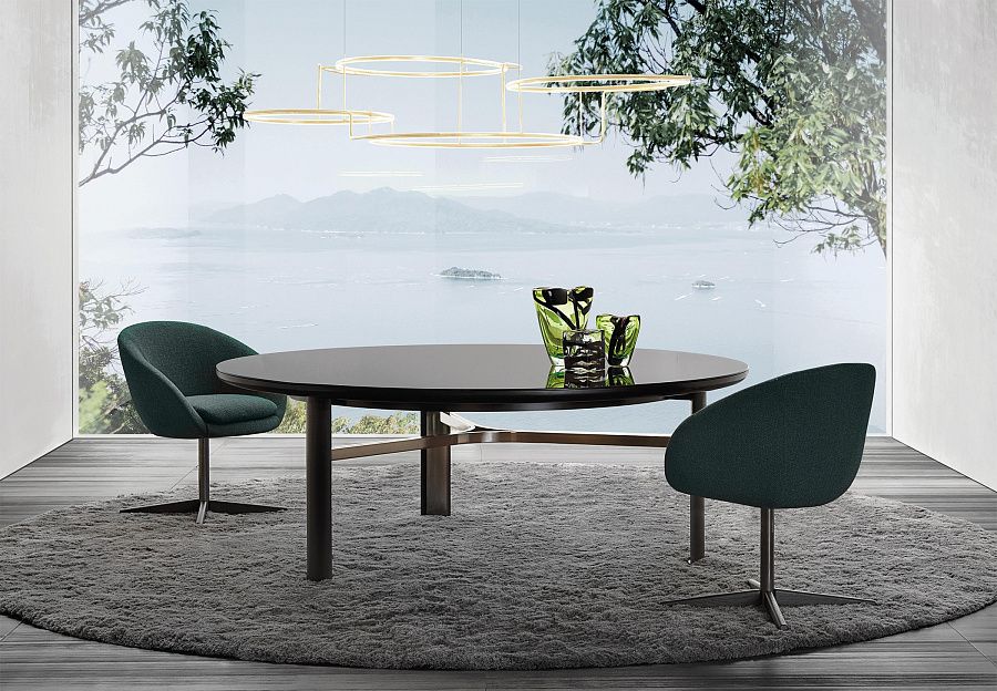 Стол обеденный Dan, дизайн Minotti