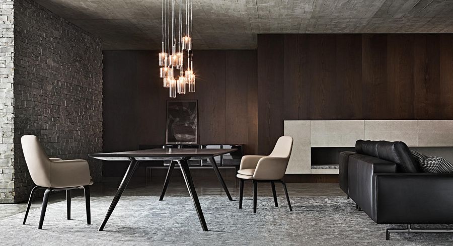 Стол обеденный Evans, дизайн Minotti