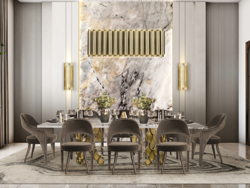 Стол обеденный KOI II от BRABBU, дизайн Boca do Lobo