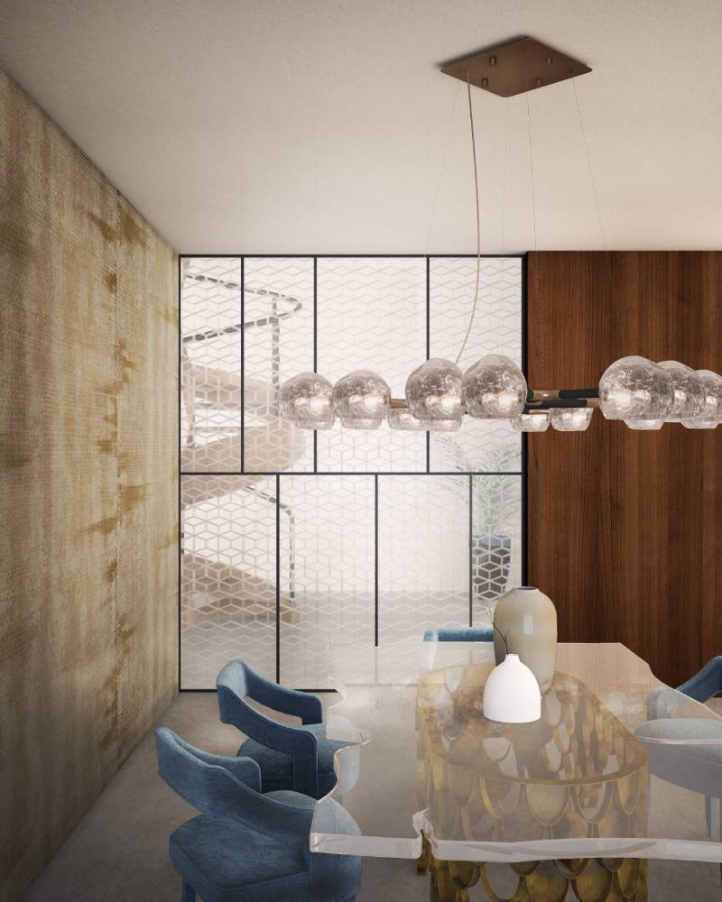 Стол обеденный KOI II от BRABBU, дизайн Boca do Lobo