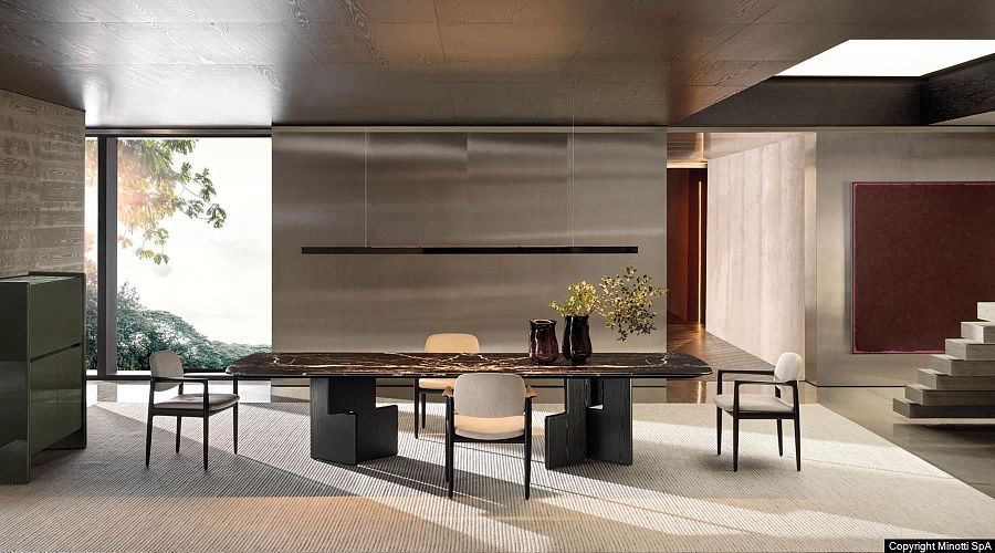 Стол обеденный Nico, дизайн Minotti