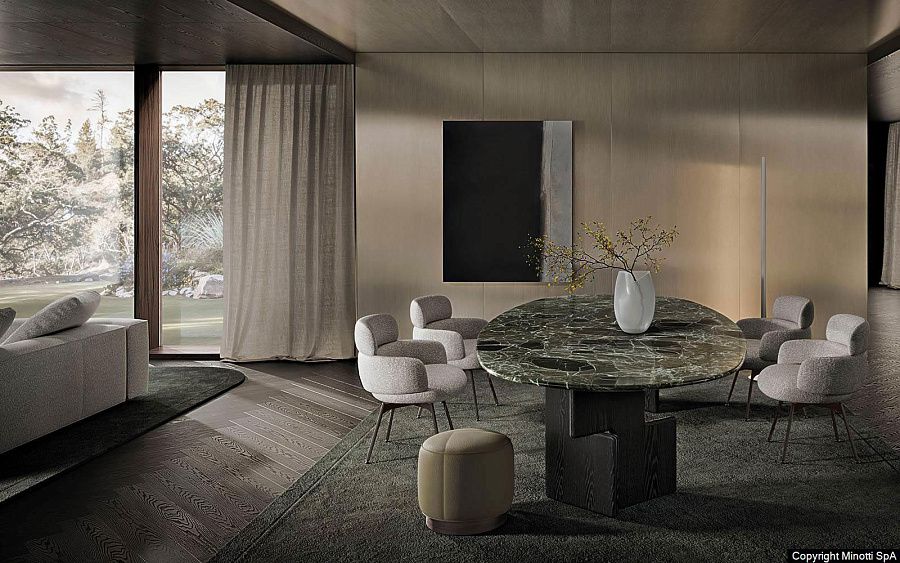 Стол обеденный Nico, дизайн Minotti