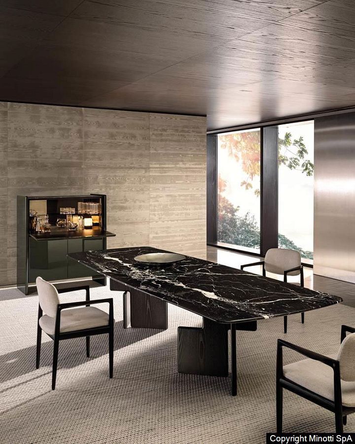 Стол обеденный Nico, дизайн Minotti