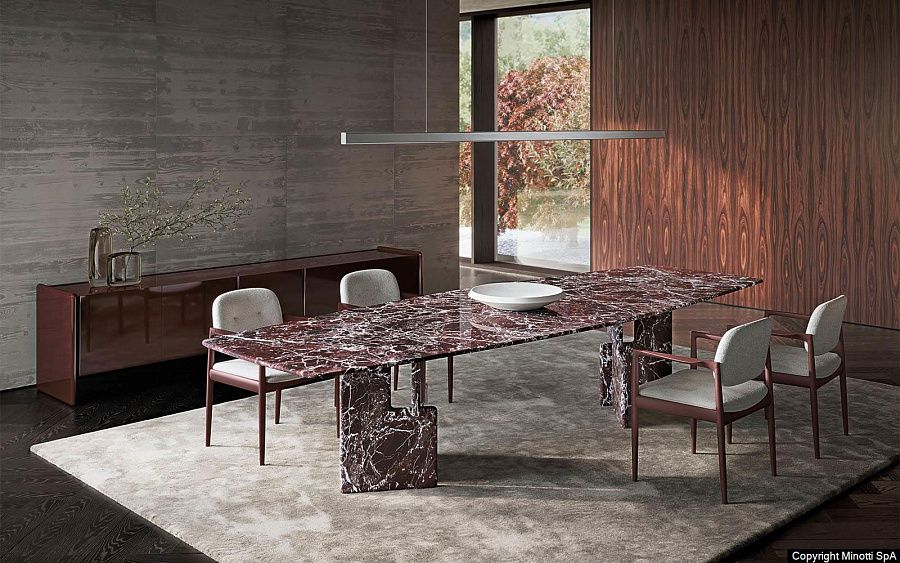 Стол обеденный Nico, дизайн Minotti