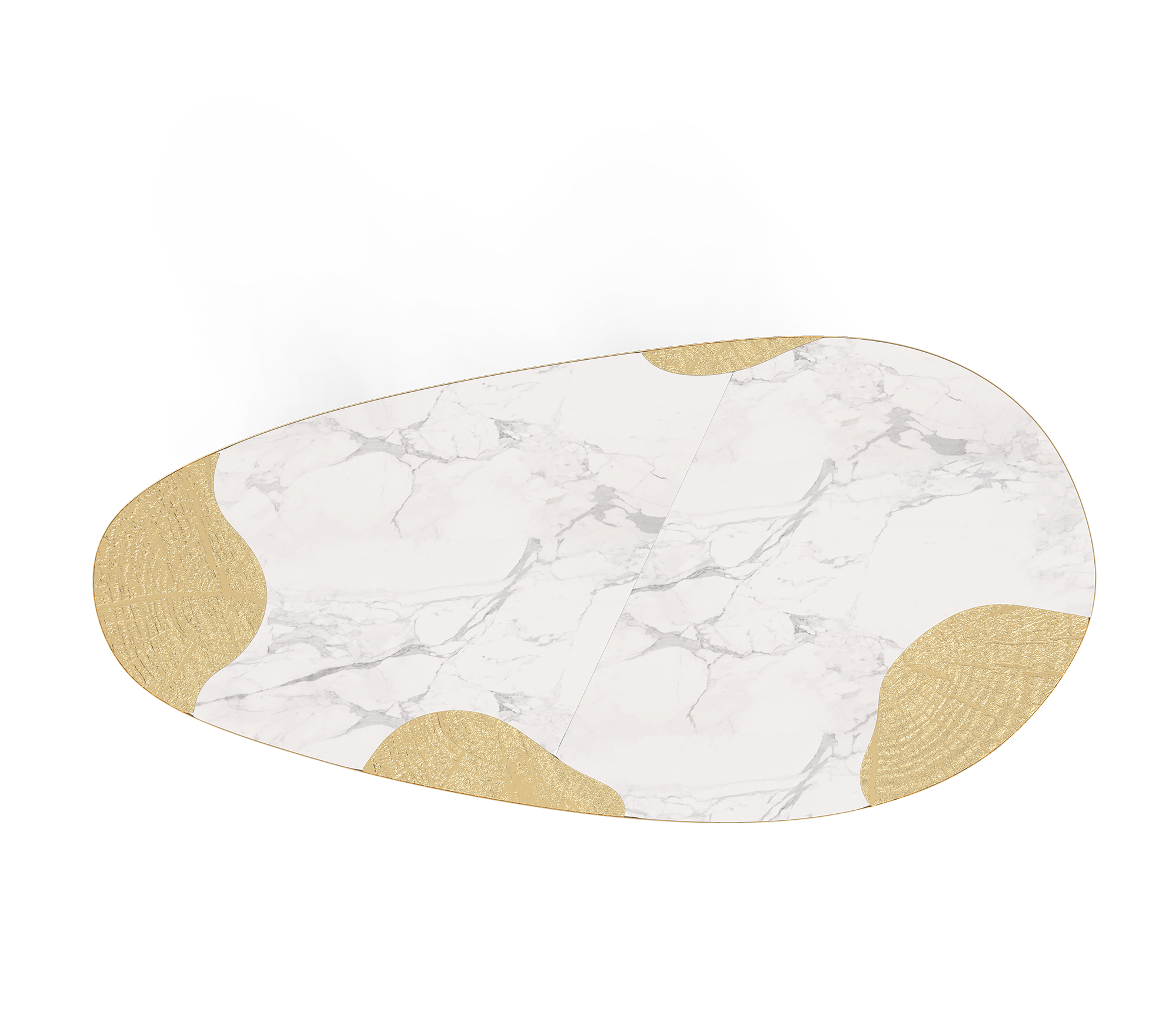 Стол обеденный ophelia carrara marble and gold, дизайн Boca do Loco