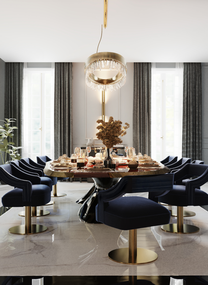 Стол обеденный PLATEAU от BRABBU, дизайн Boca do Lobo