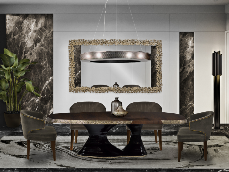 Стол обеденный PLATEAU от BRABBU, дизайн Boca do Lobo