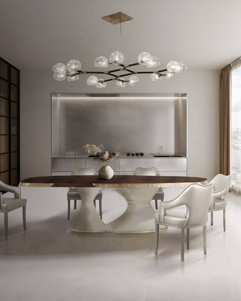 Стол обеденный PLATEAU от BRABBU, дизайн Boca do Lobo