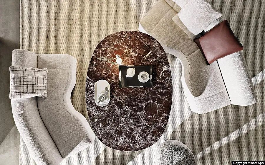 Стол обеденный Rayan, дизайн Minotti