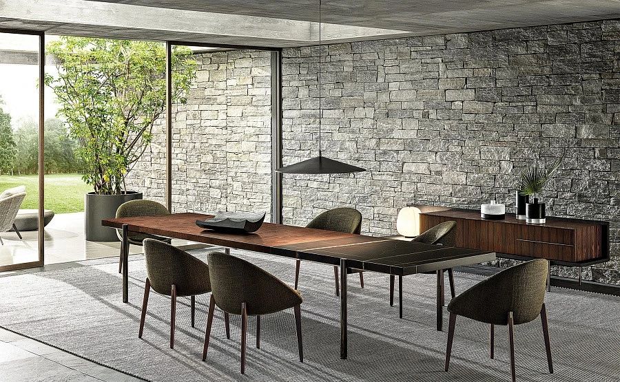 Стол обеденный Superquadra, дизайн Minotti