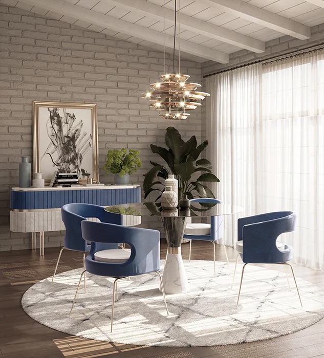 Стол обеденный Vinicius от ESSENTIAL HOME, дизайн Boca do Lobo