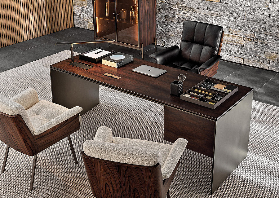 Стол письменный Linha, дизайн Minotti