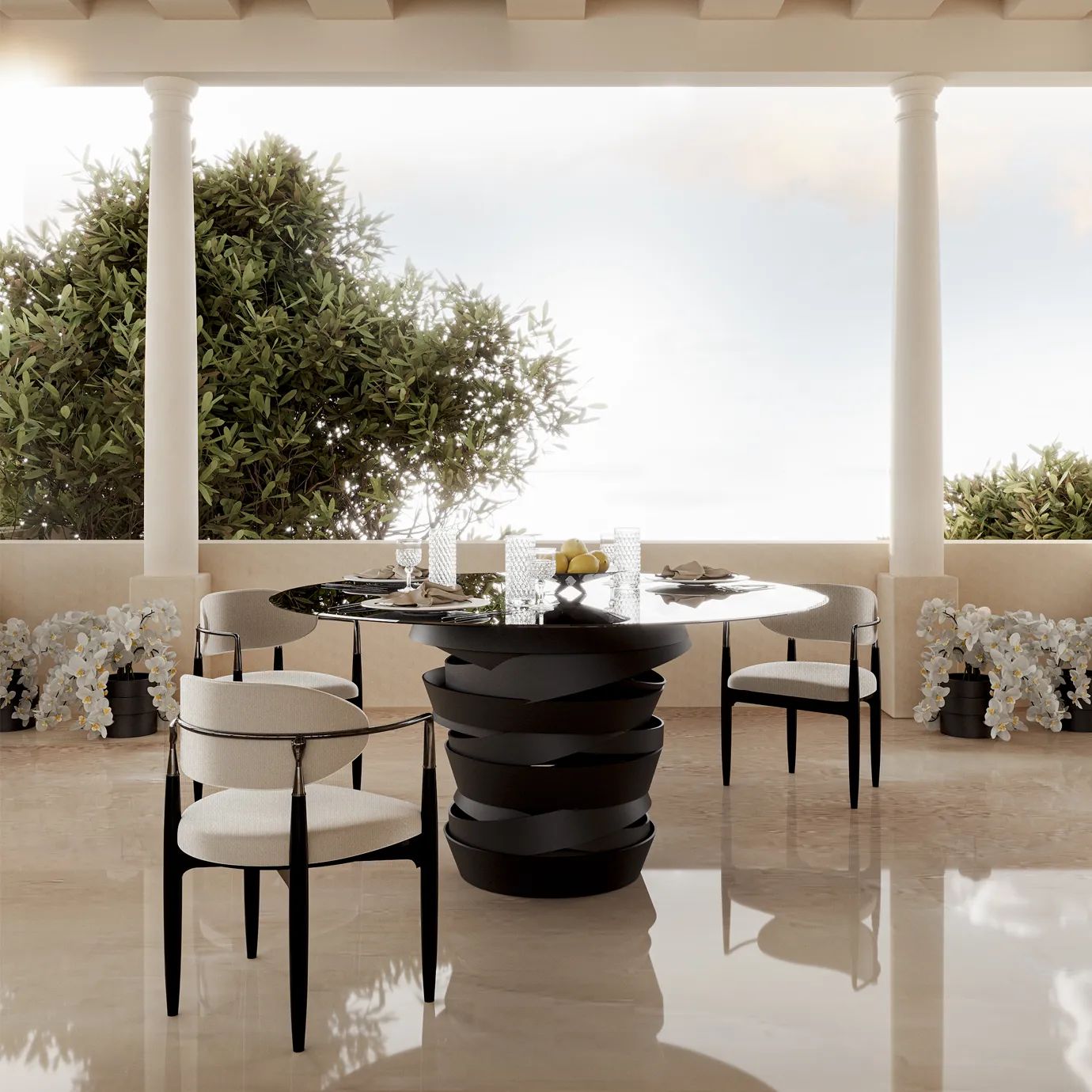 Стул Nahema от KOKET, дизайн Boca do Lobo