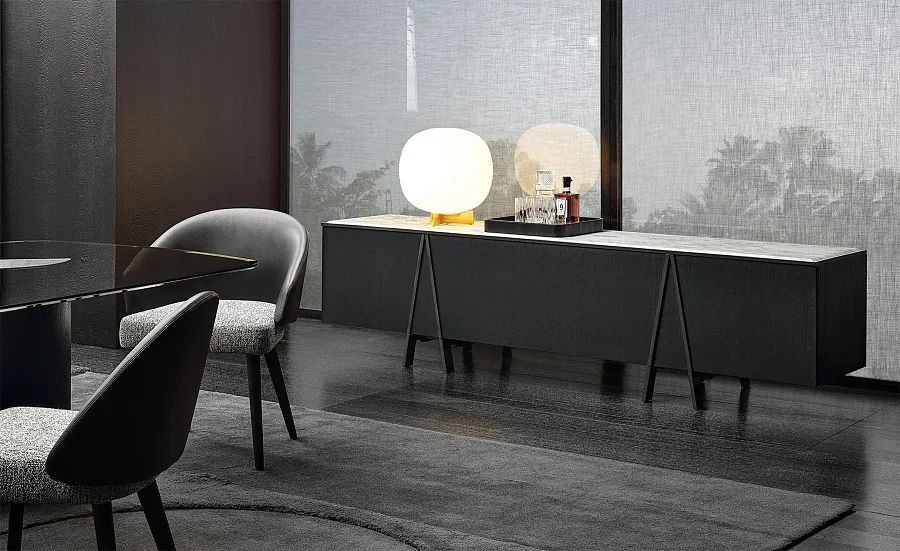 Тумба низкая Easel, дизайн Minotti