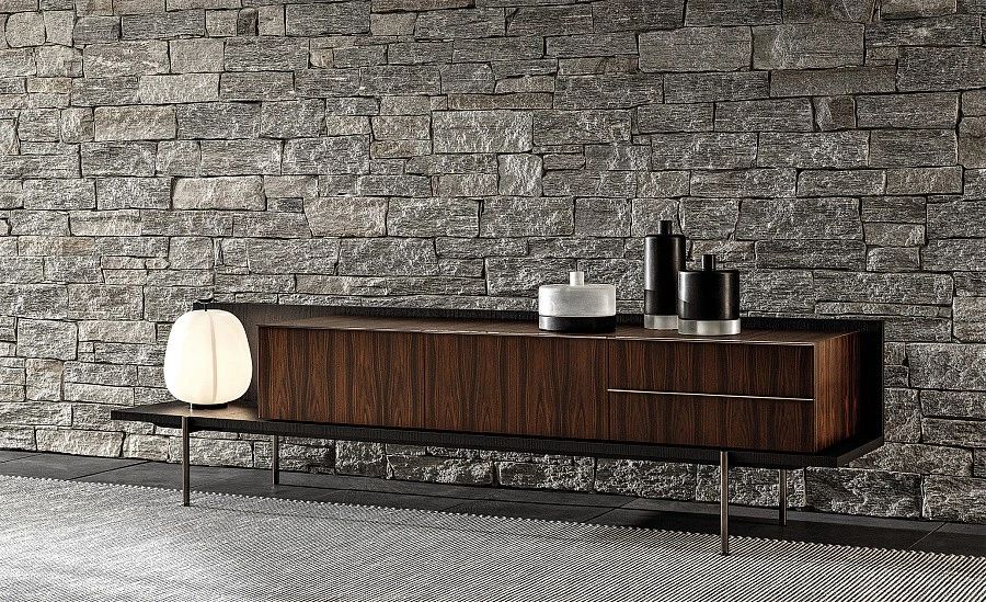 Тумба низкая Superquadra, дизайн Minotti