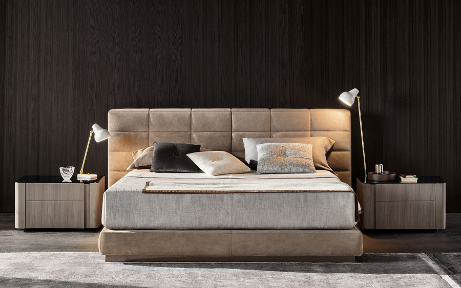 Тумбочка прикроватная Lou, дизайн Minotti