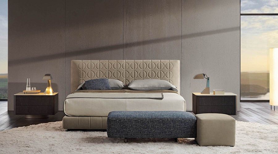 Тумбочка прикроватная Milton, дизайн Minotti