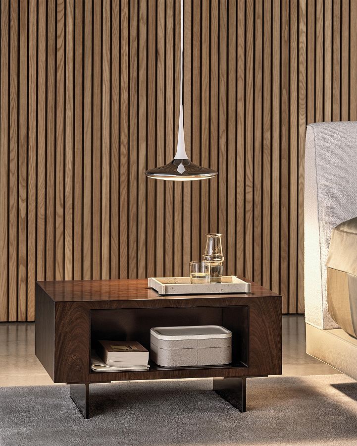 Тумбочка прикроватная Roger, дизайн Minotti