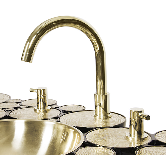 Умывальник NEWTON I от BRABBU, дизайн Boca do Lobo