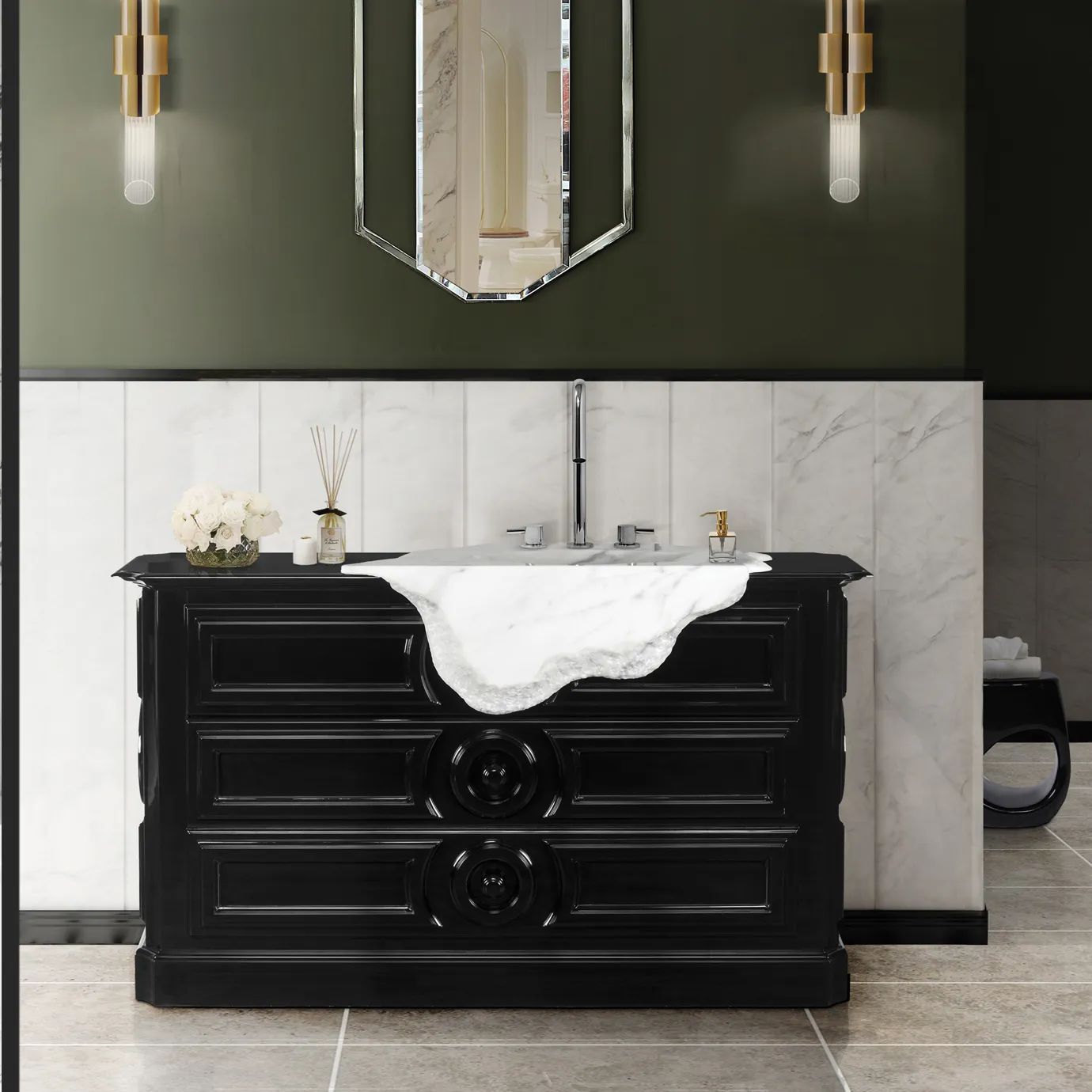 Ванная Petra от KOKET, дизайн Boca do Lobo