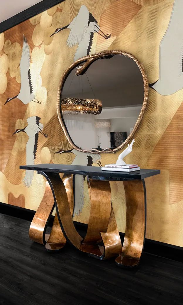 Зеркало Serpentine Apple-Shaped от KOKET, дизайн Boca do Lobo