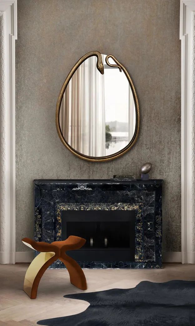 Зеркало Serpentine Pear-Shaped от KOKET, дизайн Boca do Lobo