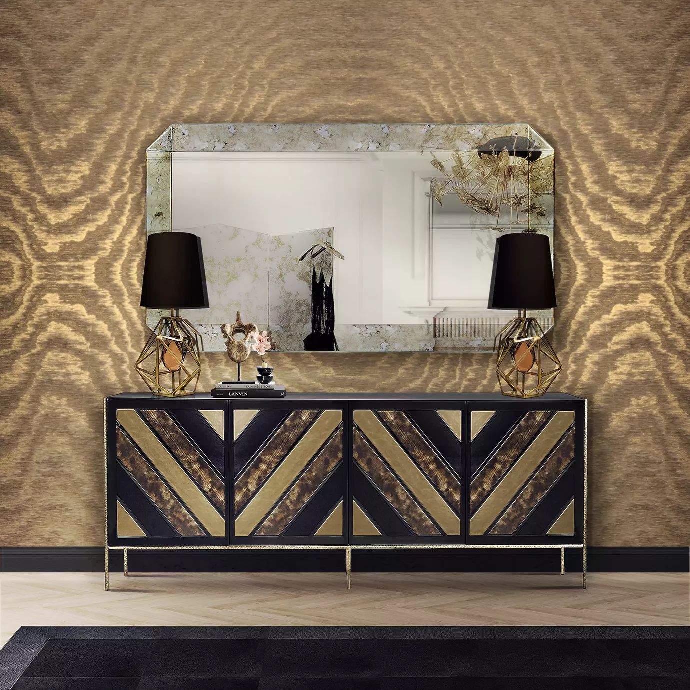 Зеркало Tamara от KOKET, дизайн Boca do Lobo