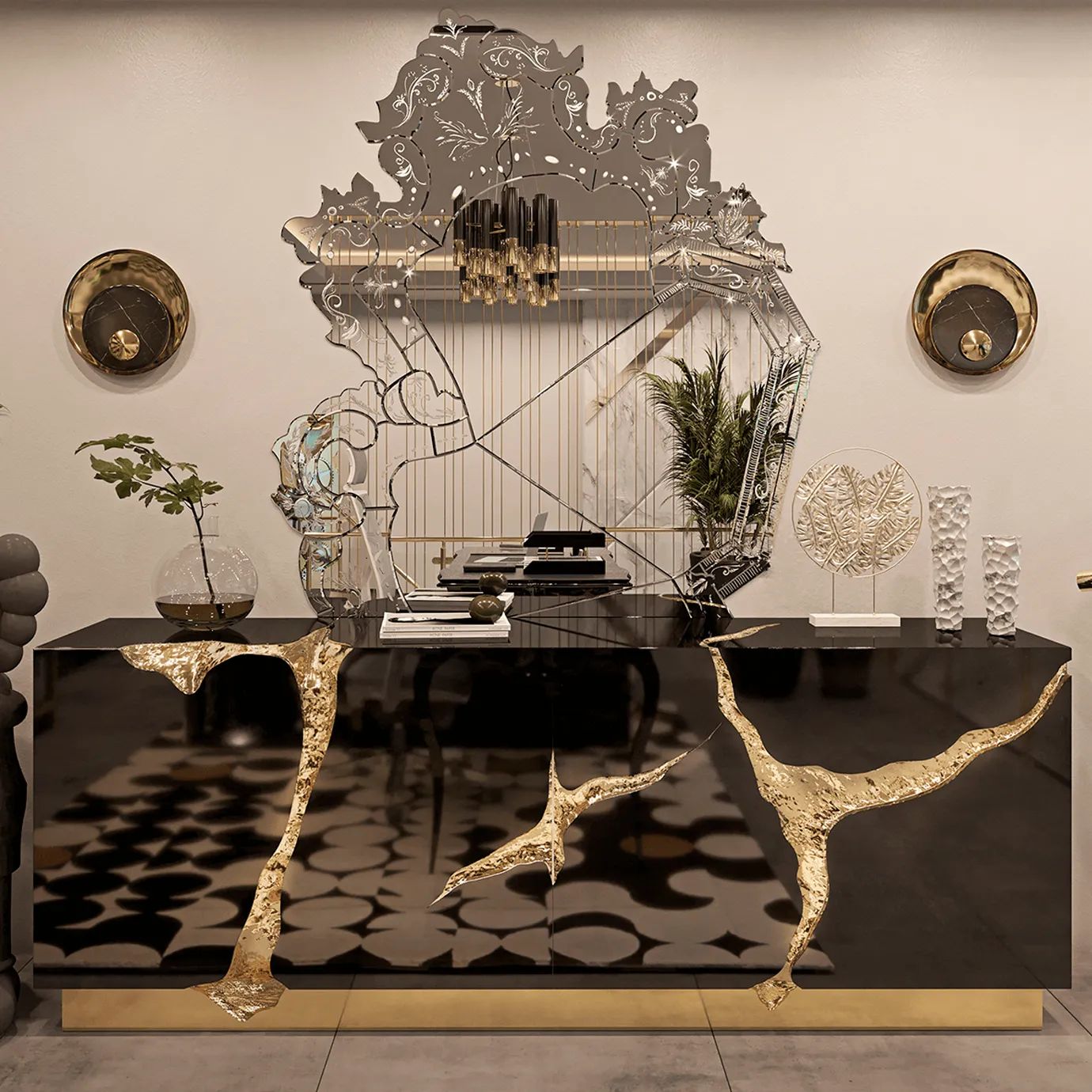 Зеркало Venice от KOKET, дизайн Boca do Lobo