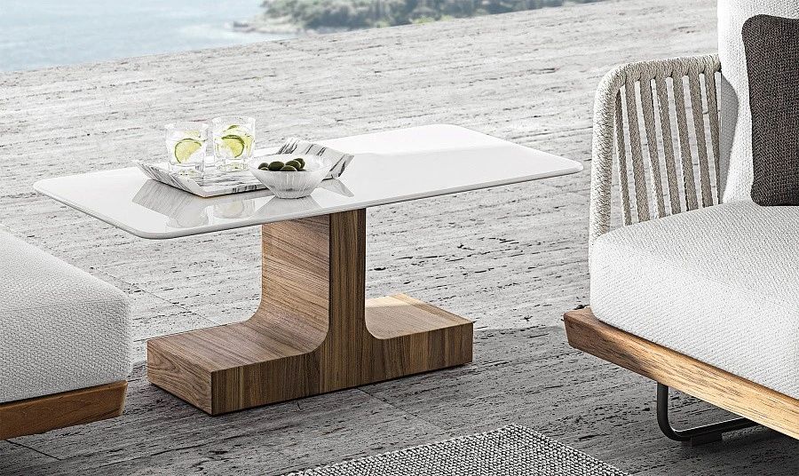 Журнальный столик Block Outdoor, дизайн Minotti