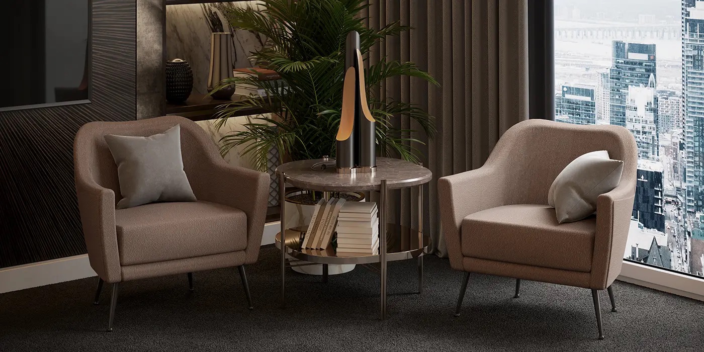 Журнальный столик Craig от ESSENTIAL HOME, дизайн Boca do Lobo