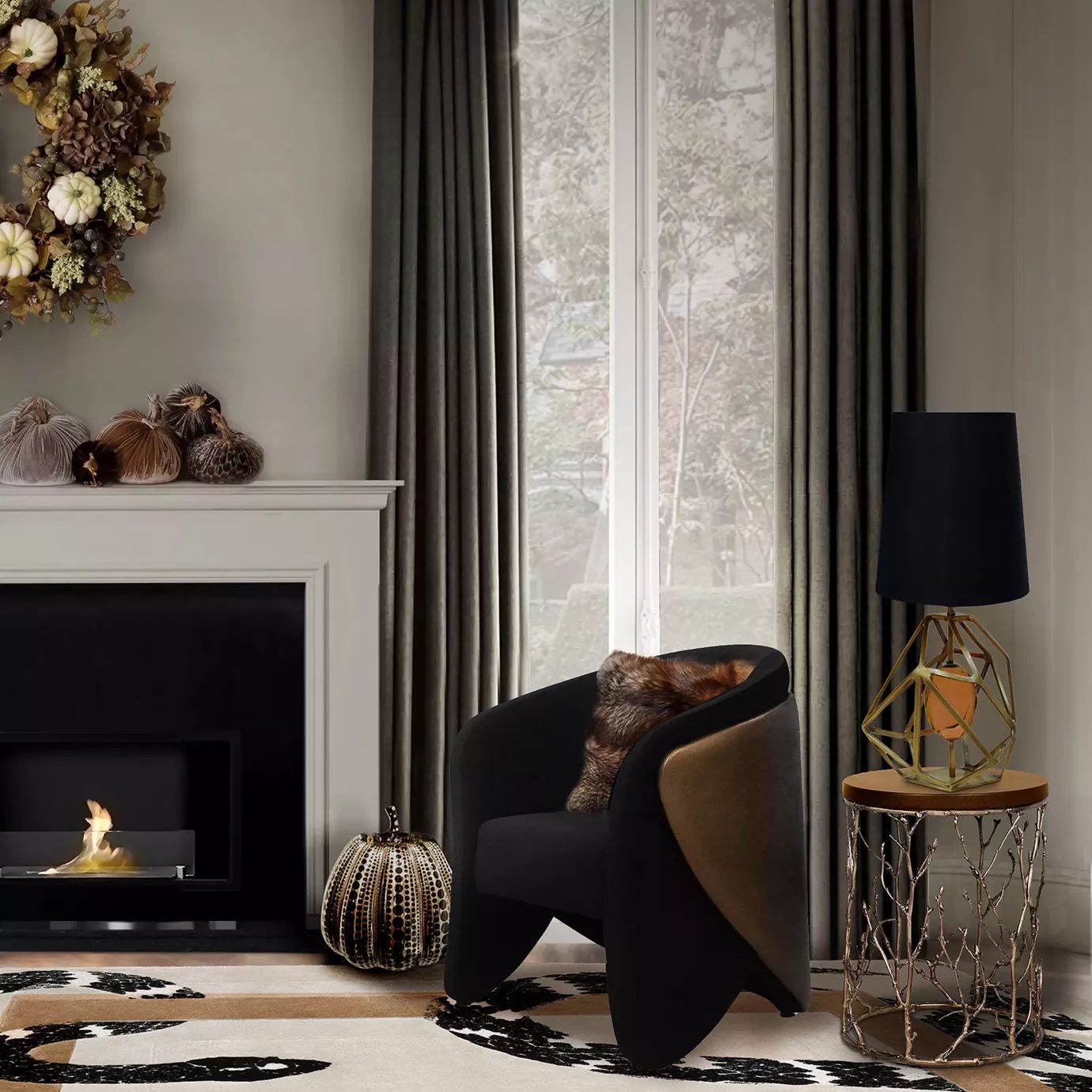 Журнальный столик Enchanted Synthetic Leather от KOKET, дизайн Boca do Lobo