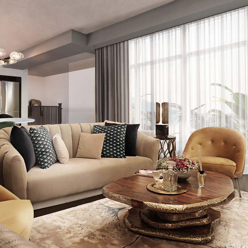 Журнальный столик LATZA от BRABBU, дизайн Boca do Lobo