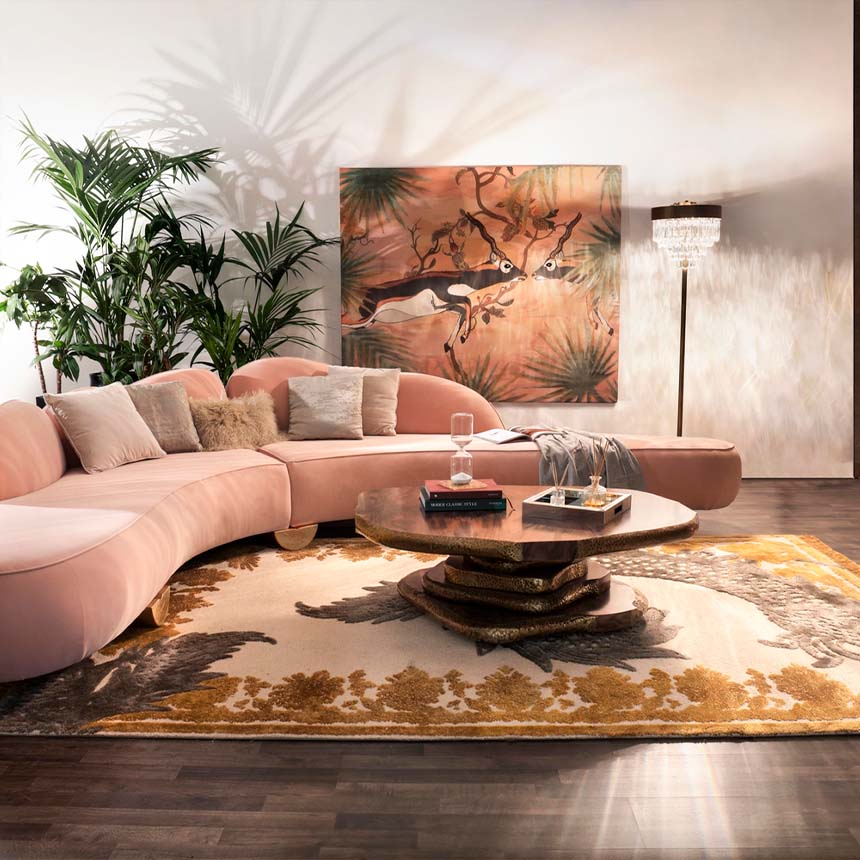 Журнальный столик LATZA от BRABBU, дизайн Boca do Lobo